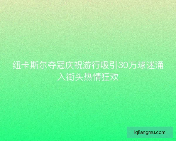 纽卡斯尔夺冠庆祝游行吸引30万球迷涌入街头热情狂欢